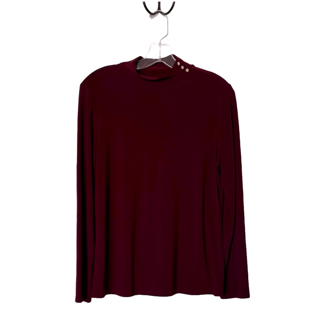 Anne Klein Mock Neck Blouse